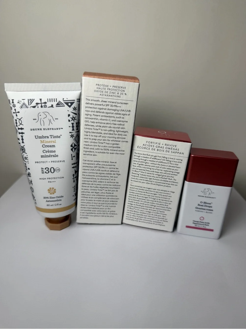 Drunk Elephant Umbra Tinte Mineral Cream SPF30 & Rosi Drops Bundle